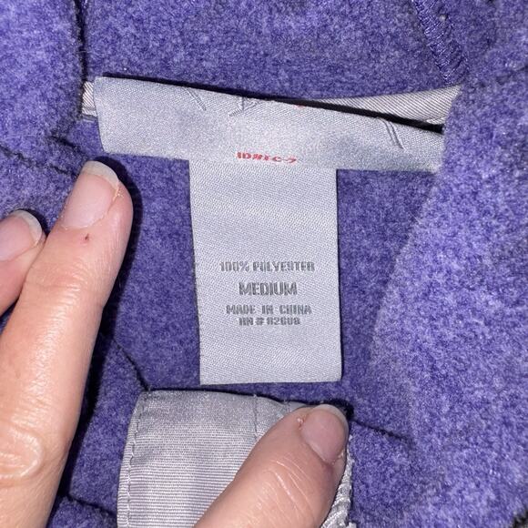Free Country Long Sleeve Hooded Jacket Full Front Zip Purple Gray Size MEDIUM - Picture 8 of 12